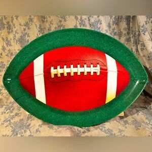 Amscan 17.5" Football Serving Platter Melamine